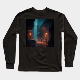 Cyberpunk city Long Sleeve T-Shirt